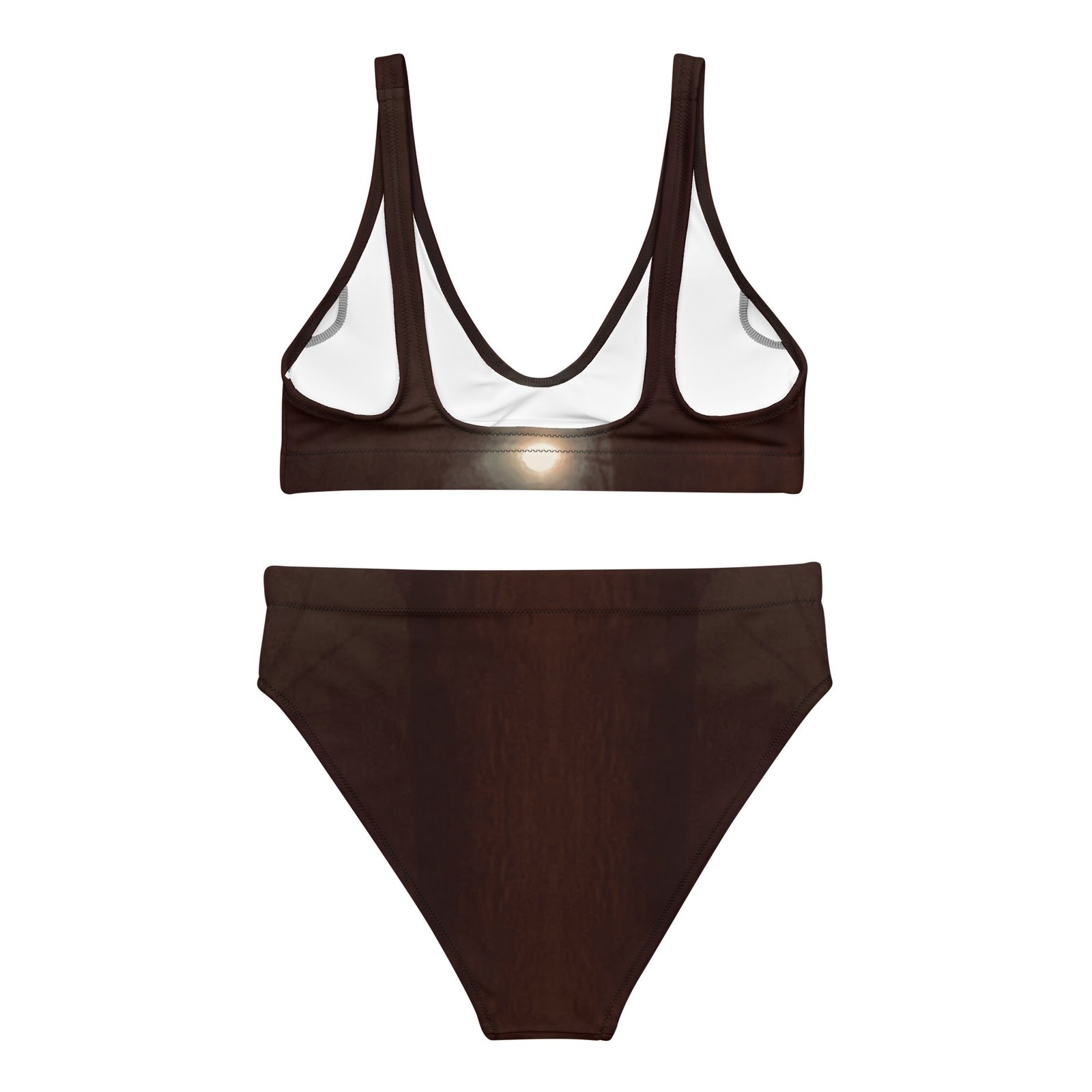 Designer Recycled High-Waisted Bikini West Little Rock Black Sky Moonlight 2 - Image 2