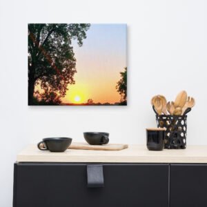 BEAUTIFUL ARKANSAS SUNSET ONE CANVAS WALL PRINT