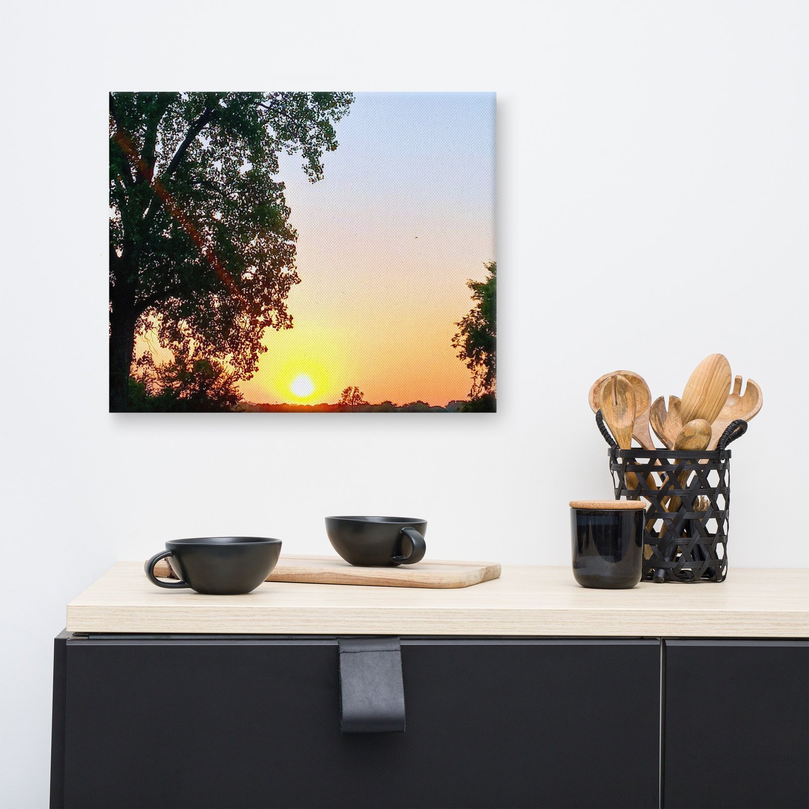 BEAUTIFUL ARKANSAS SUNSET ONE CANVAS WALL PRINT