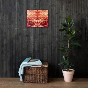 Arkansas Morning: Golden Leaves - Canvas Wall Print