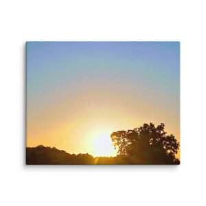 BEAUTIFUL ARKANSAS SUNSET THREE CANVAS WALL PRINT