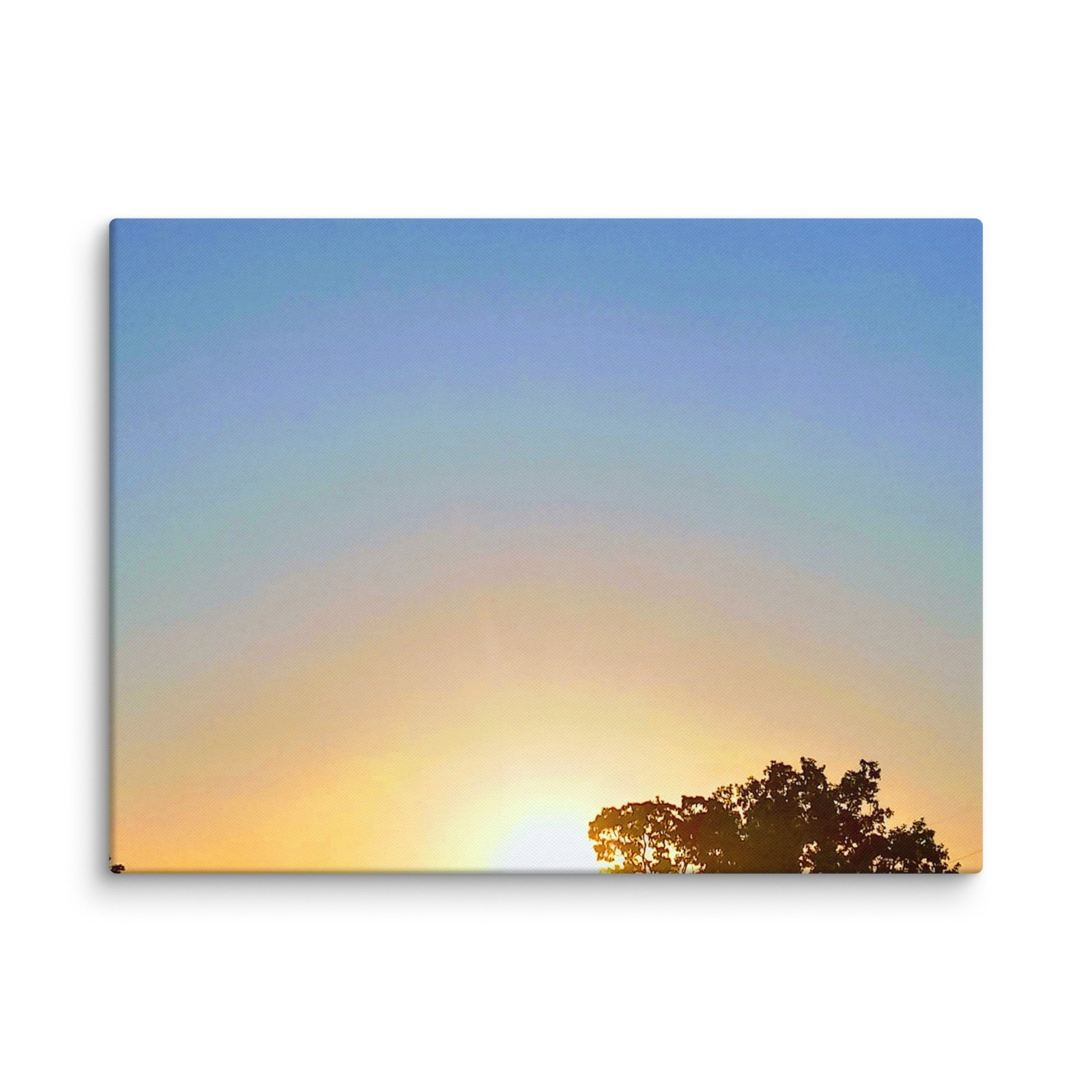 BEAUTIFUL ARKANSAS SUNSET THREE CANVAS WALL PRINT - Image 4