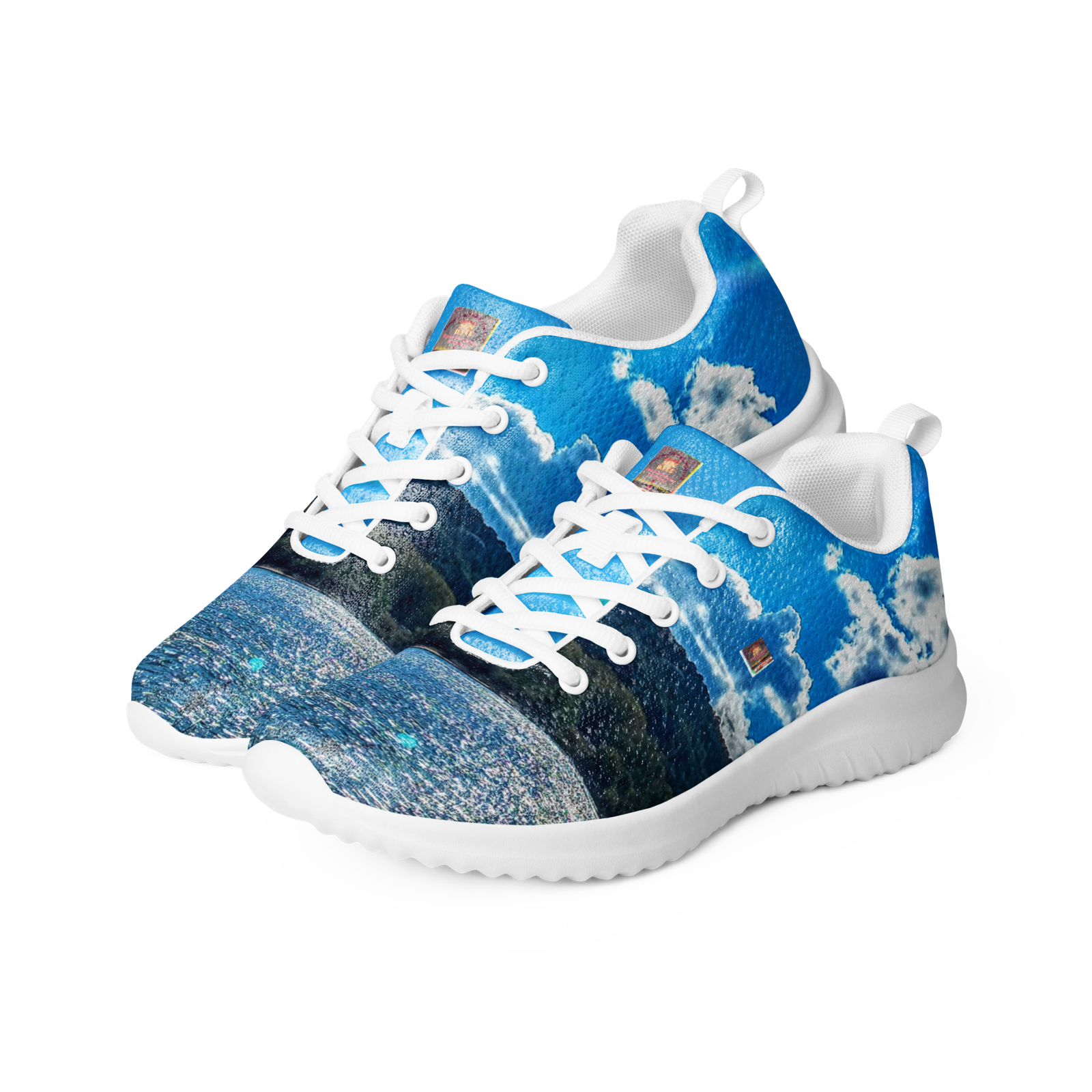 "Natty Kicks Athletic Shoes Beautiful Arkansas River Boat Days Print - Image 3