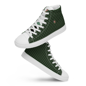 "Natty Kicks" Men’s High Top Canvas Shoes Tree Sunshine Inspirational - 5.5