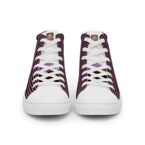 Men&rsquo;s "Natty Kicks" High Top Canvas Shoes Arkansas Purple Skies