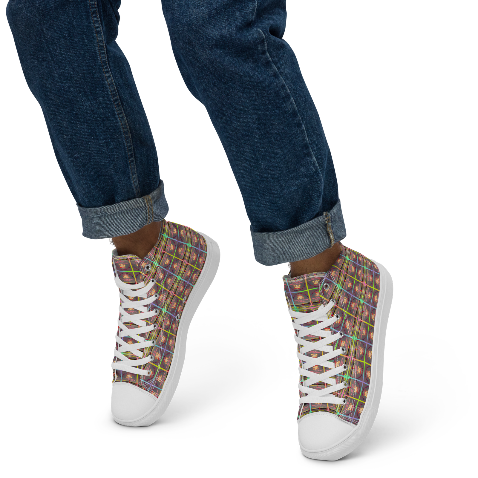 Natty Kicks S.A.N. Purple Skies High Top Canvas Shoes - Image 2