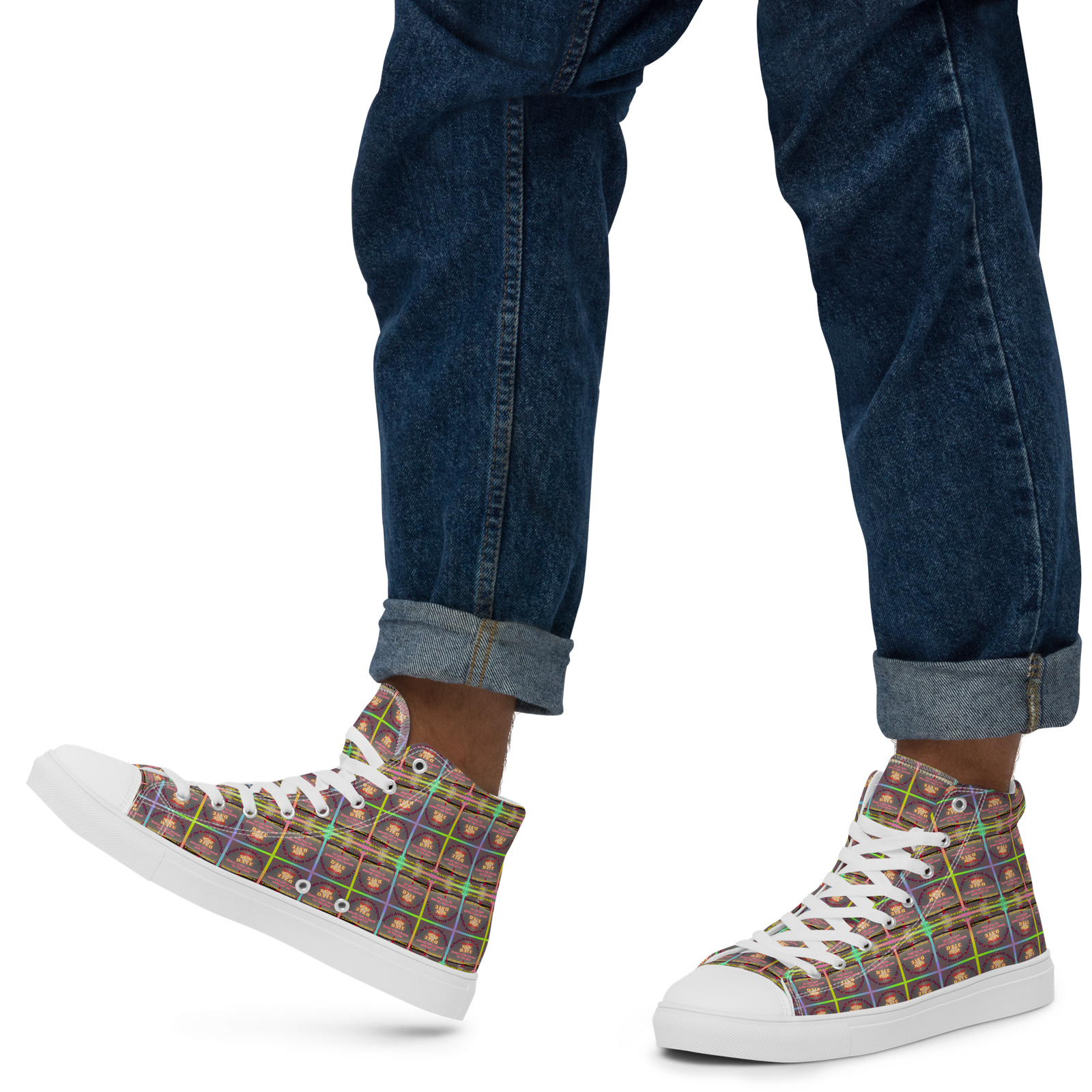 Natty Kicks S.A.N. Purple Skies High Top Canvas Shoes - Image 5