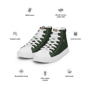 "Natty Kicks" Men’s High Top Canvas Shoes Tree Sunshine Inspirational