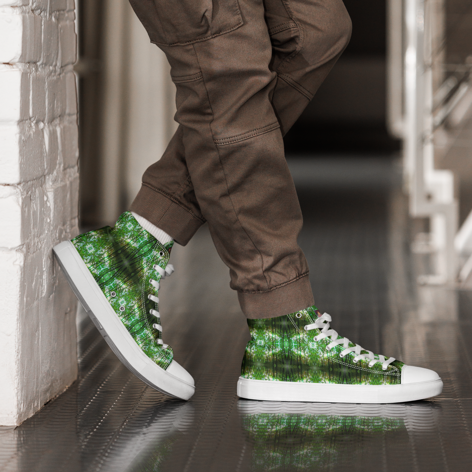 Natty Kicks Green Trees High Tops - Image 4