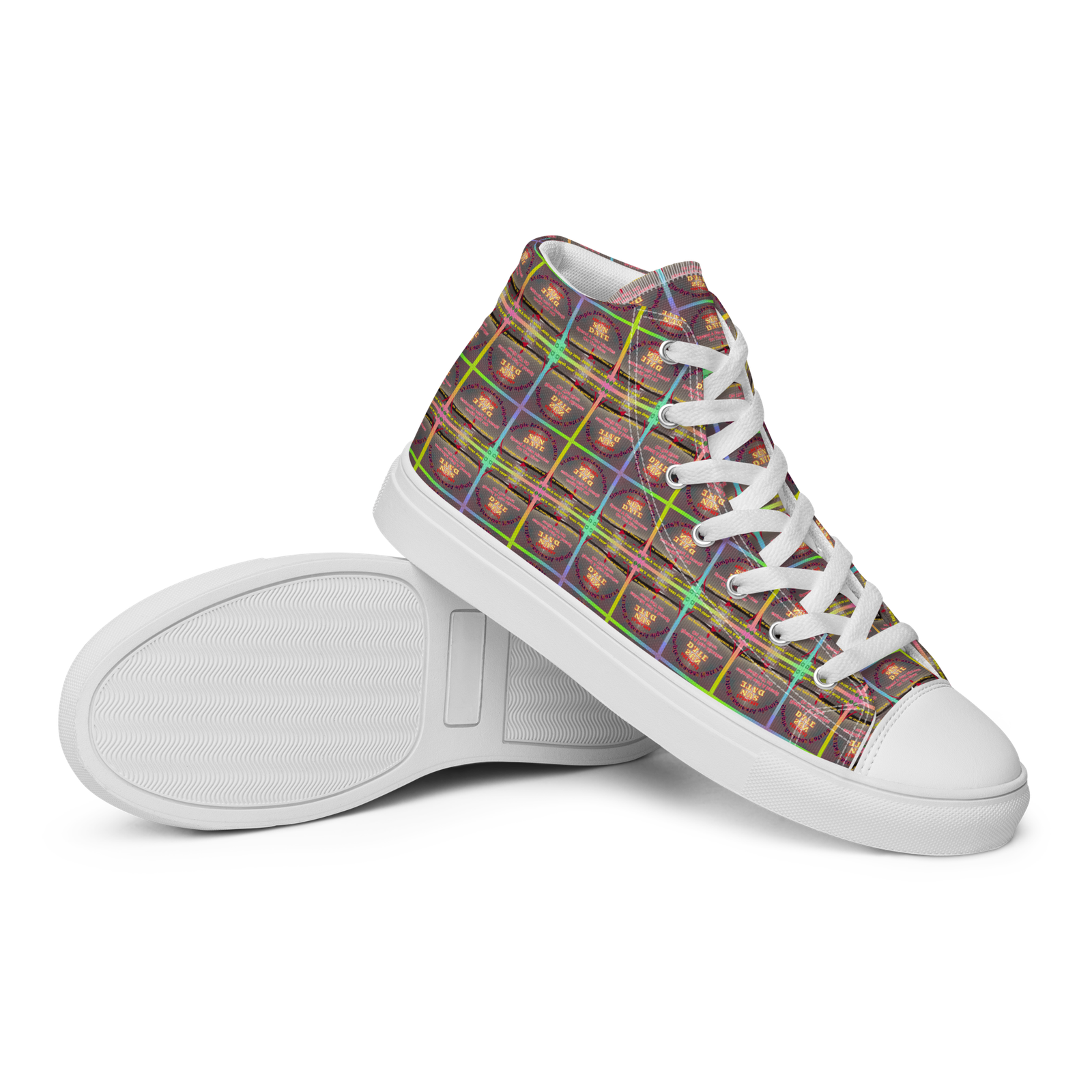 Natty Kicks S.A.N. Purple Skies High Top Canvas Shoes - Image 3