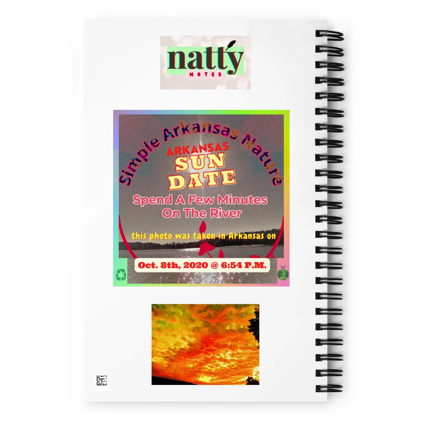 Arkansas Multi-color Skies - Spiral Notebook - Image 2