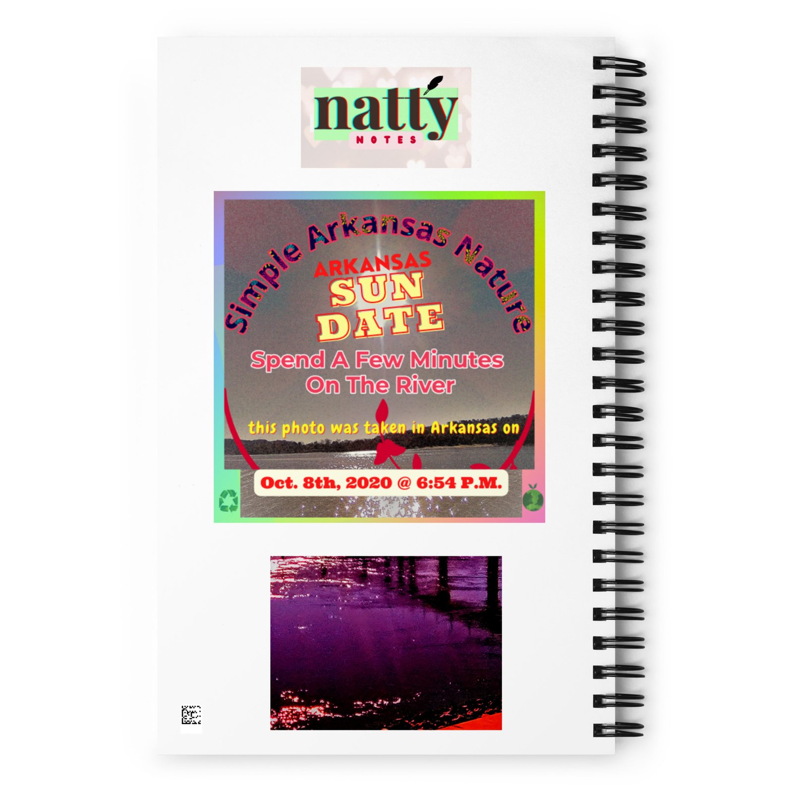Natty Notes Big Dam Bridge Purple River Notebook - Image 2