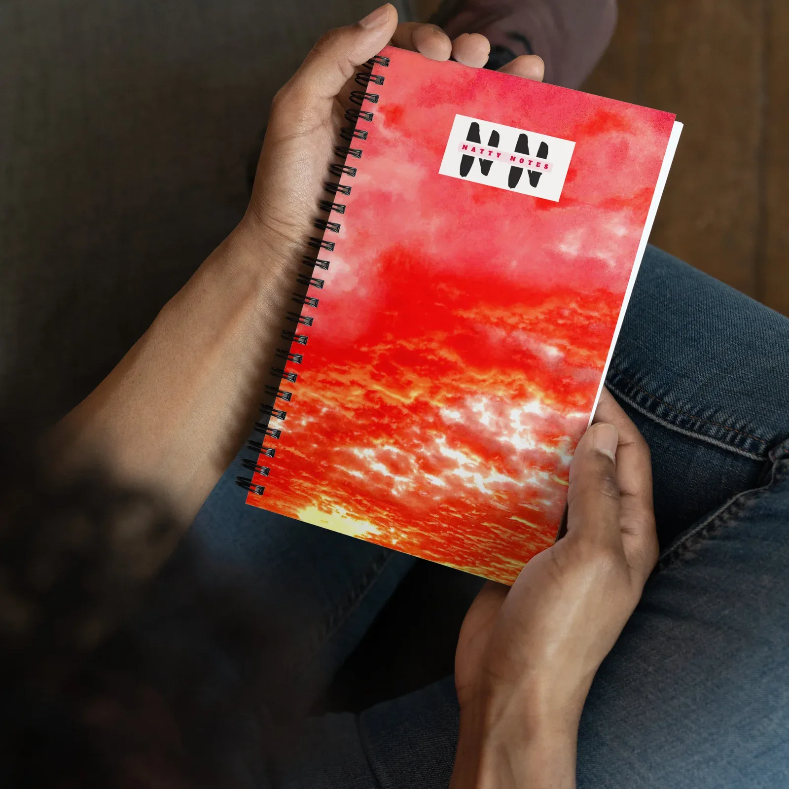 Arkansas Pink Orange Skies - Spiral Notebook - Image 3