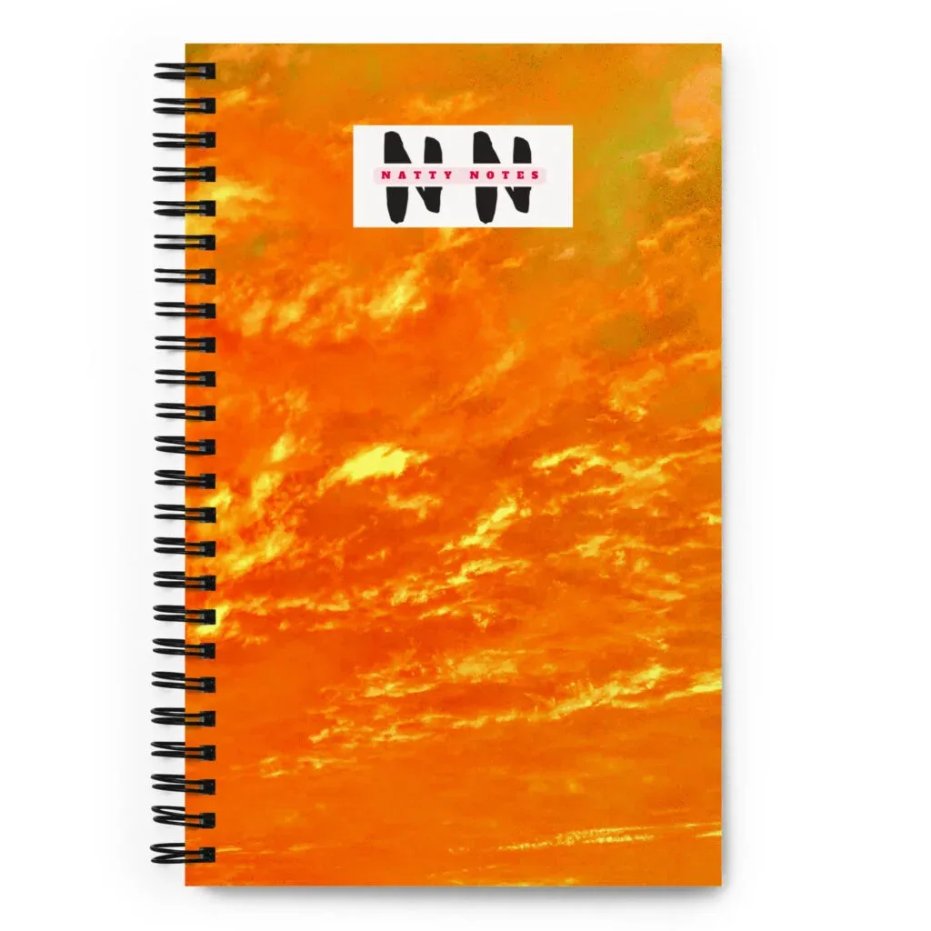 "Natty Notes" Arkansas Orange Sorbet Skies November Sundown Notebook