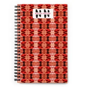 Natty Notes Arkansas Red Pink Haze Pattern Spiral Notebook