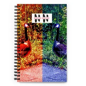 Natty Notes: Red Blue Duck Duel Notebook