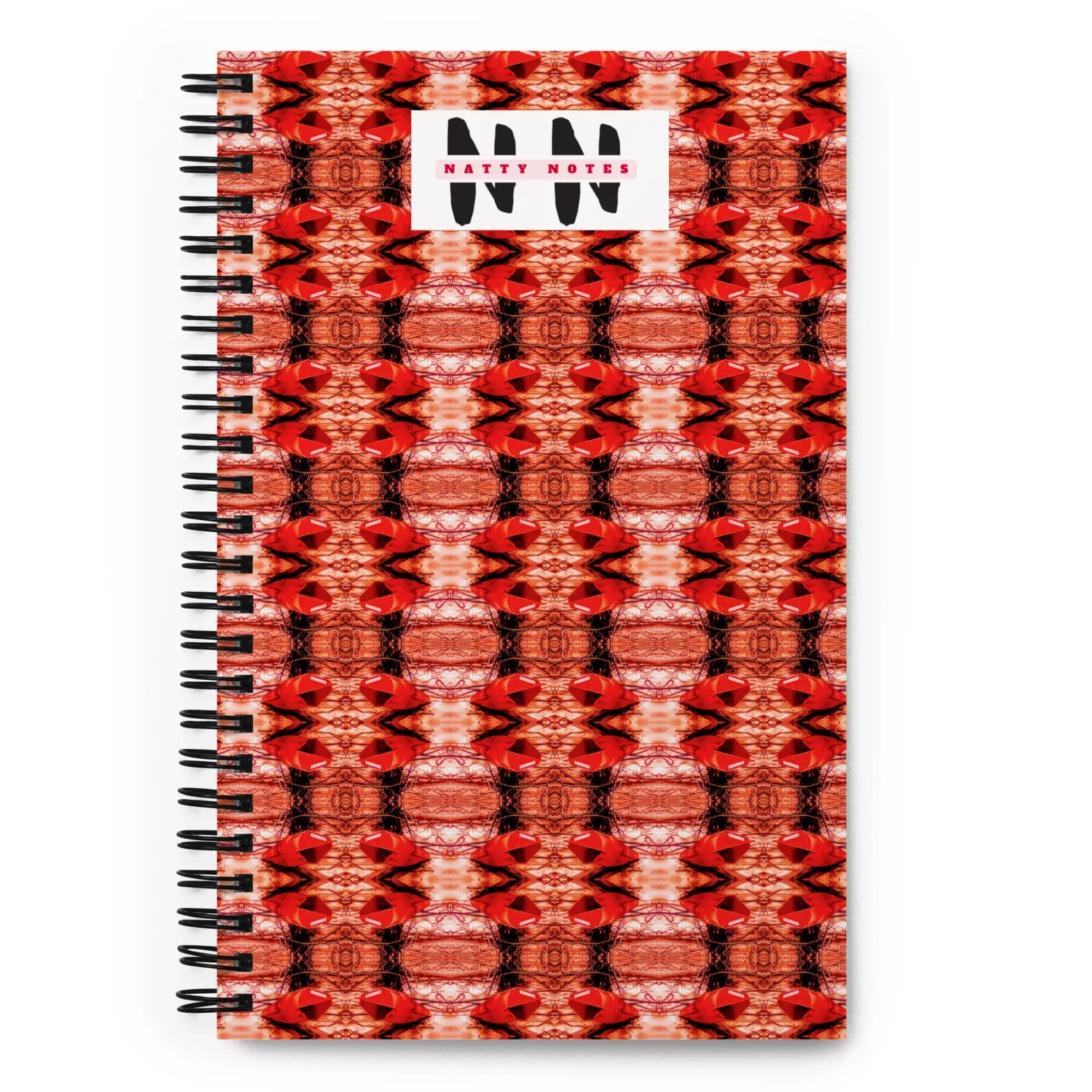 Natty Notes Arkansas Red Pink Haze Pattern Spiral Notebook - Image 4