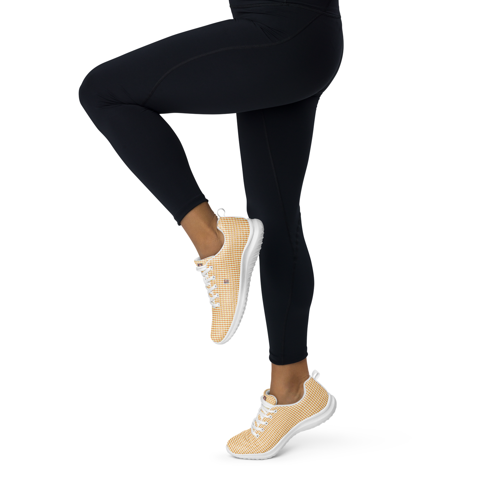 "Natty Kicks" Women’s Athletic Shoes Orange Yellow Hue Sunrays - Image 5