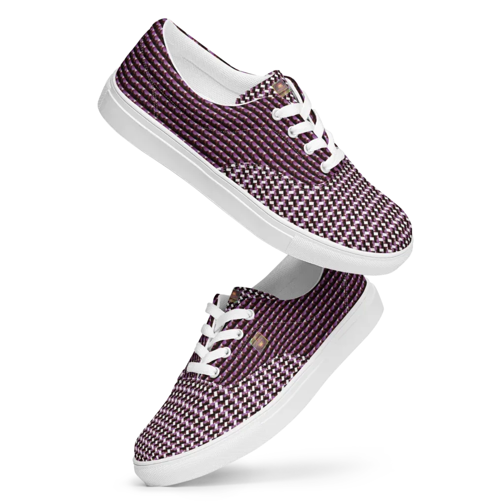 Natty Kicks Women’s Purple Pizazz Lace-up Canvas Shoes