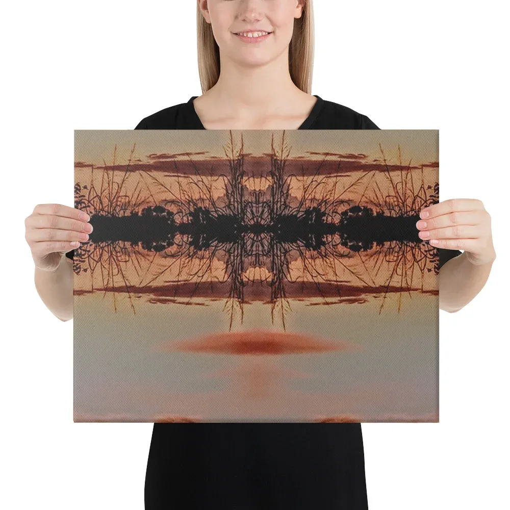 Exquisite Arkansas Pink Skies Large Wright -Bros Victory Canvas Wall Print - Image 2