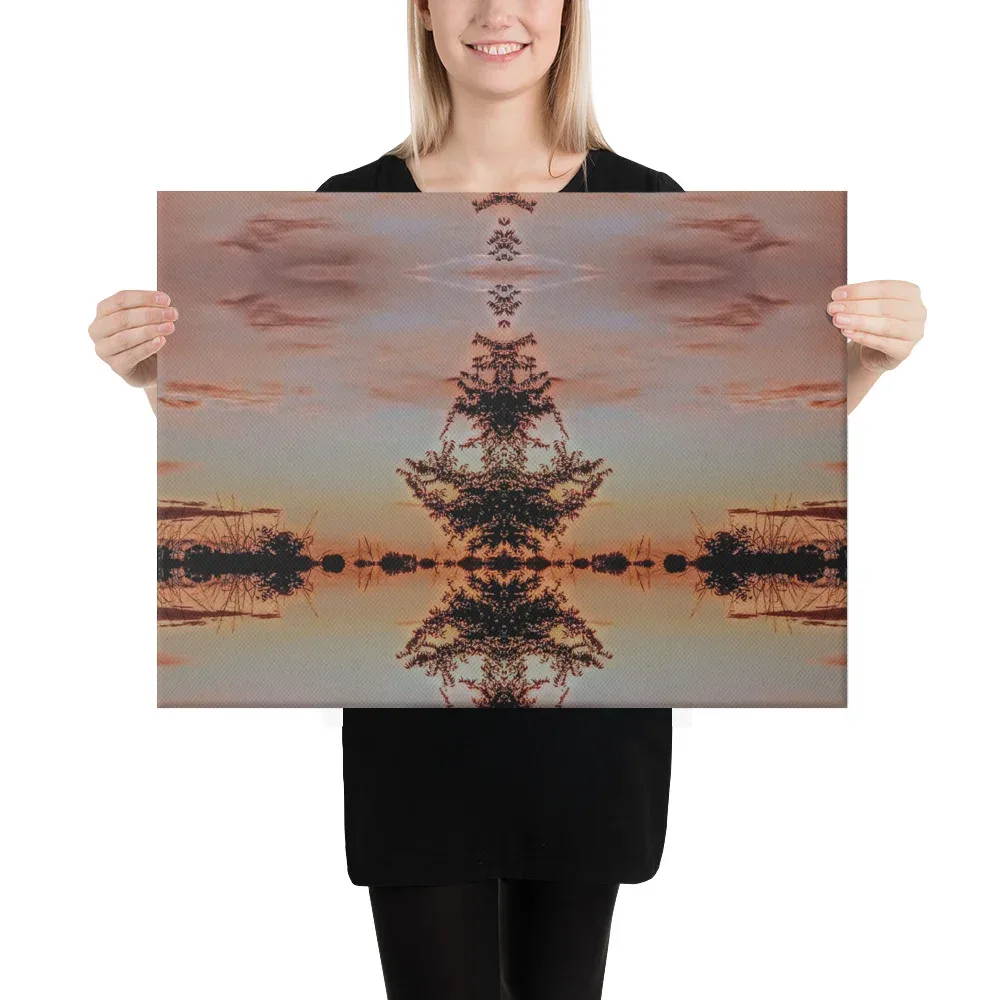 Exquisite Arkansas Pink Skies Large Wright -Bros Victory Canvas Wall Print - Image 3