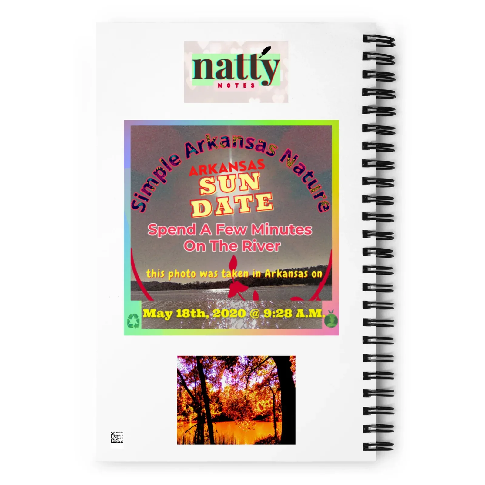 "Natty Notes" Brown Hanging Tree Limbs Print - Image 2