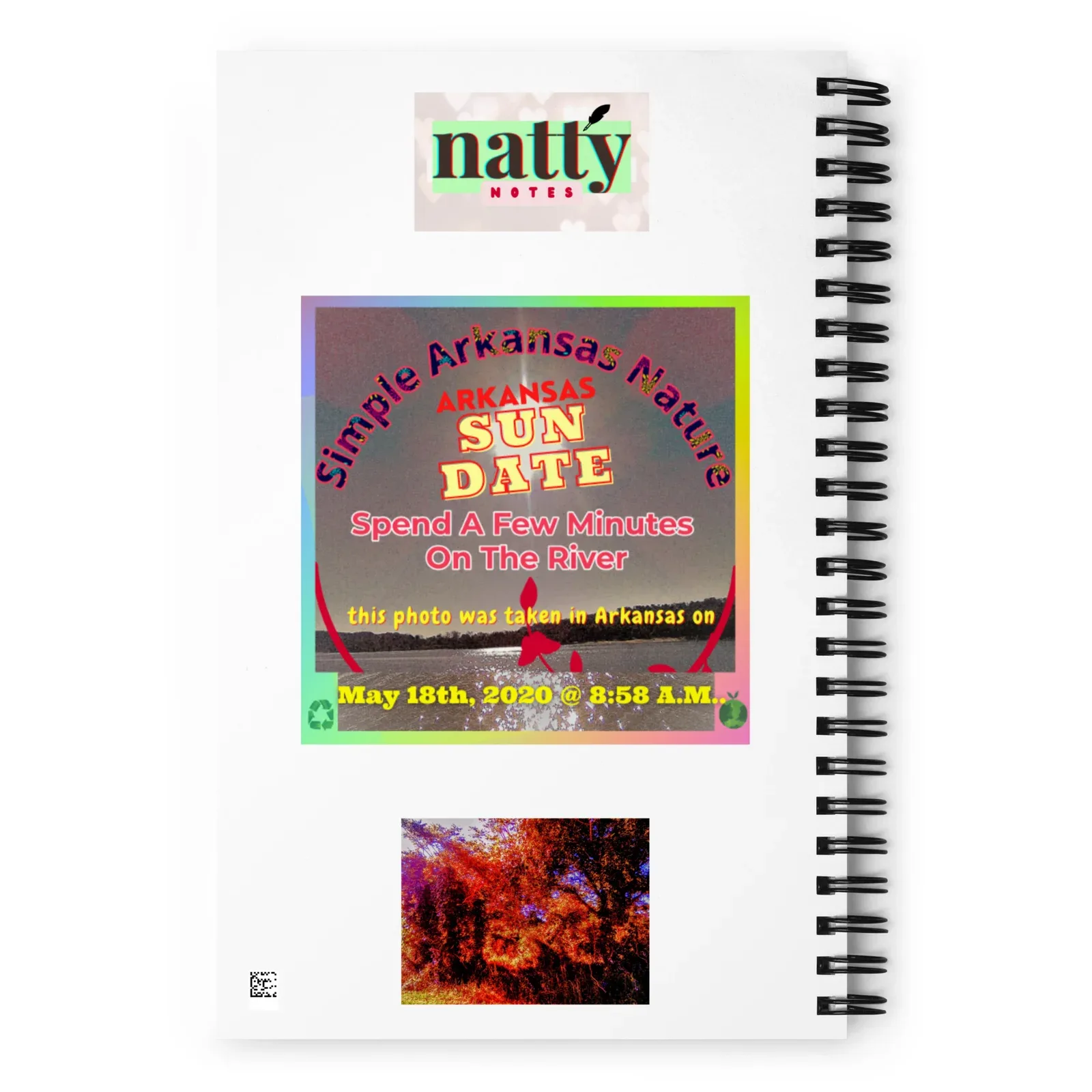 "Natty Notes" Arkansas Green Trees Bushes Print - Image 2