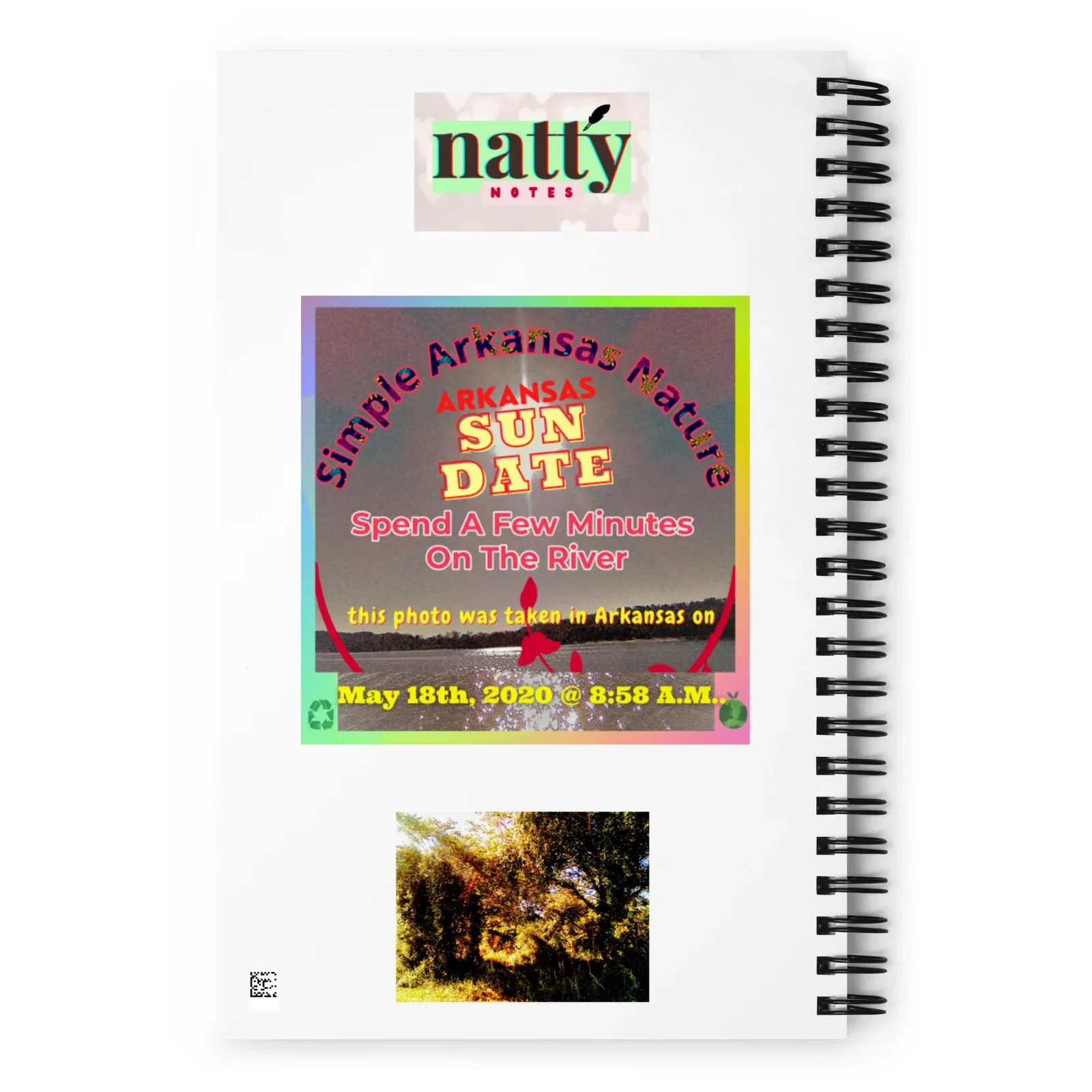 "Natty Notes" Arkansas Gold Trees Bushes Print - Image 2