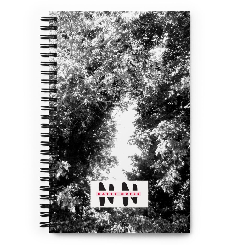 "Natty Notes" Tree Sky View Black White Print