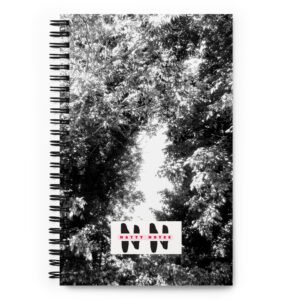"Natty Notes" Tree Sky View Black White Print