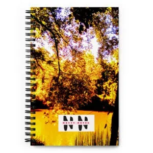 "Natty Notes" Gold Hanging Tree Limbs Print