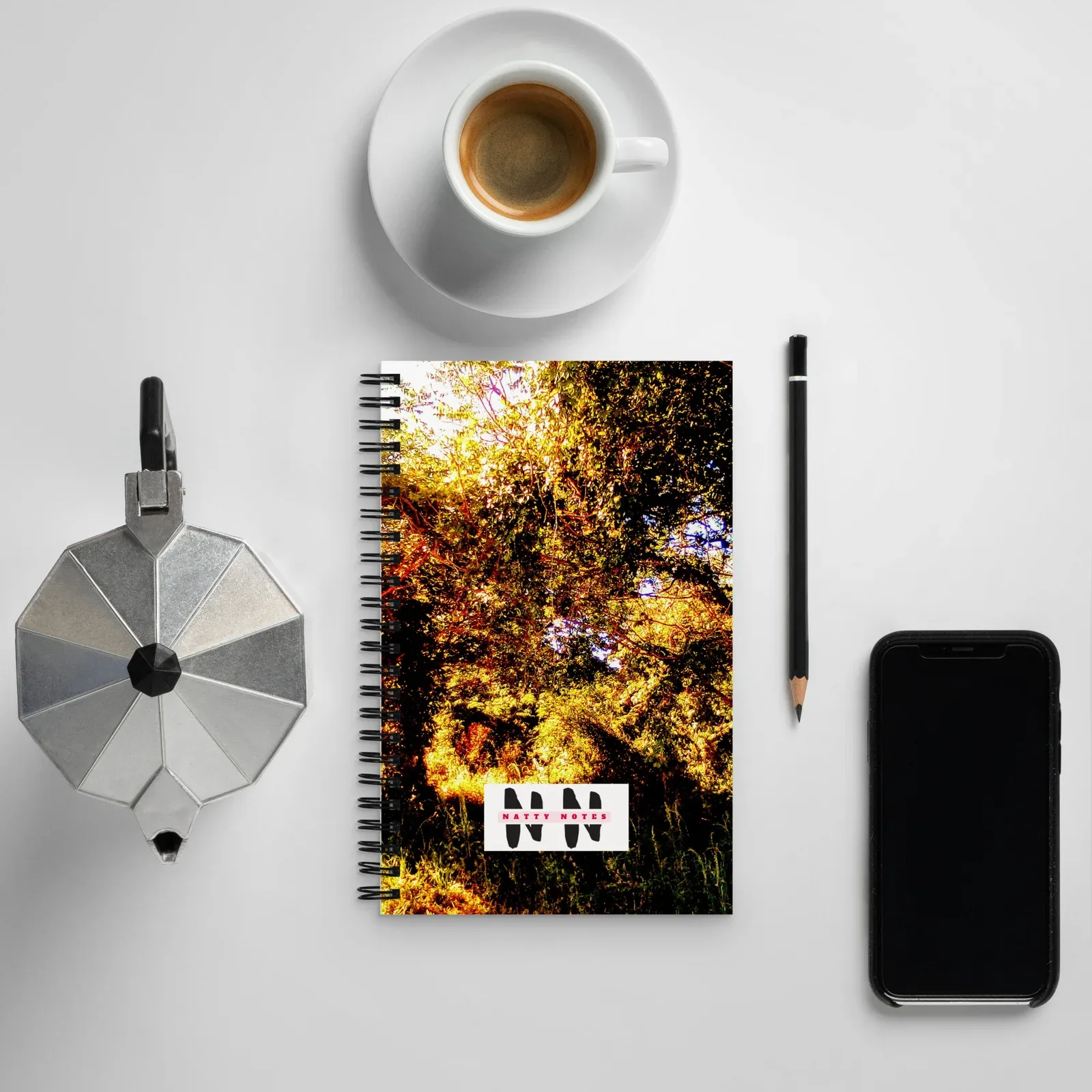 "Natty Notes" Arkansas Gold Trees Bushes Print - Image 3