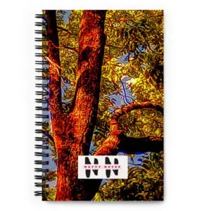 "Natty Notes" Arkansas Red -Hue Tree Blue Skies Print