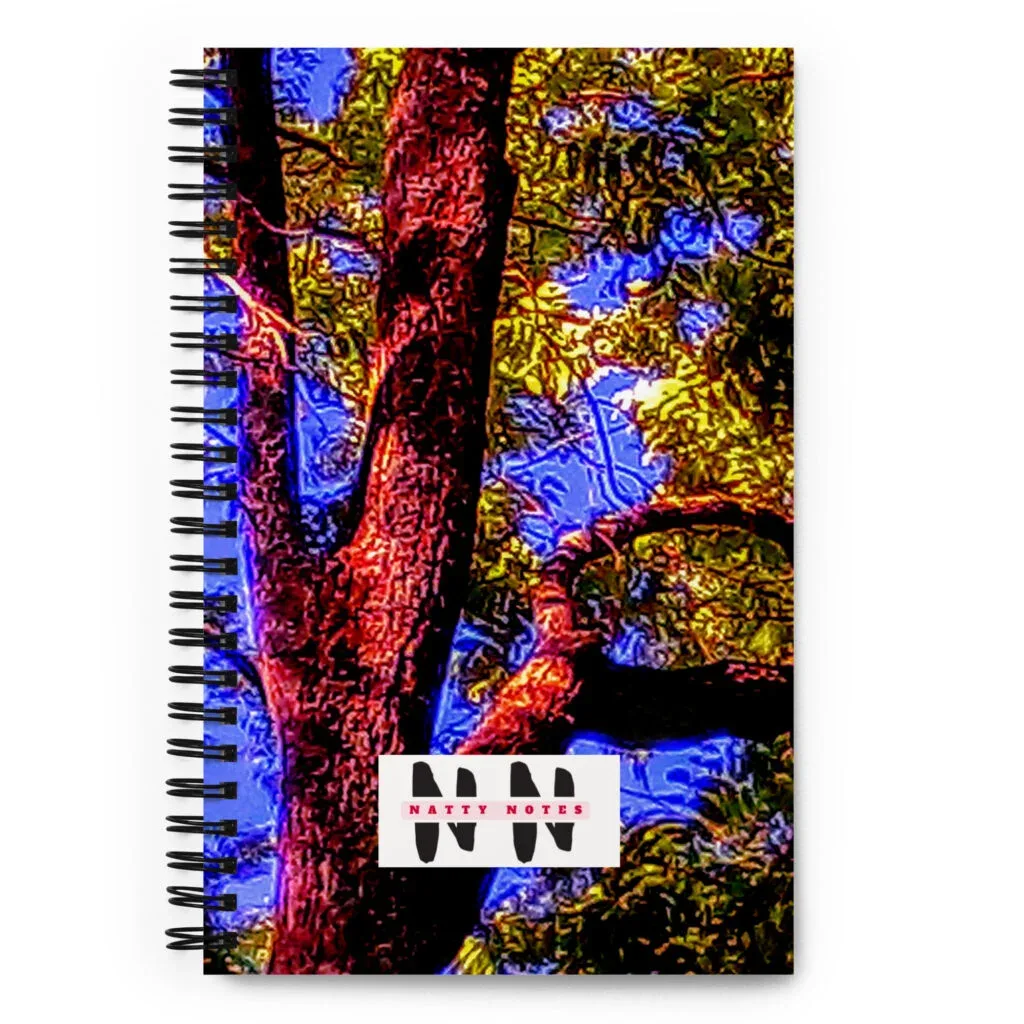"Natty Notes" Arkansas Purple -Hue Tree Blue Skies Print