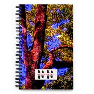 "Natty Notes" Arkansas Purple -Hue Tree Blue Skies Print