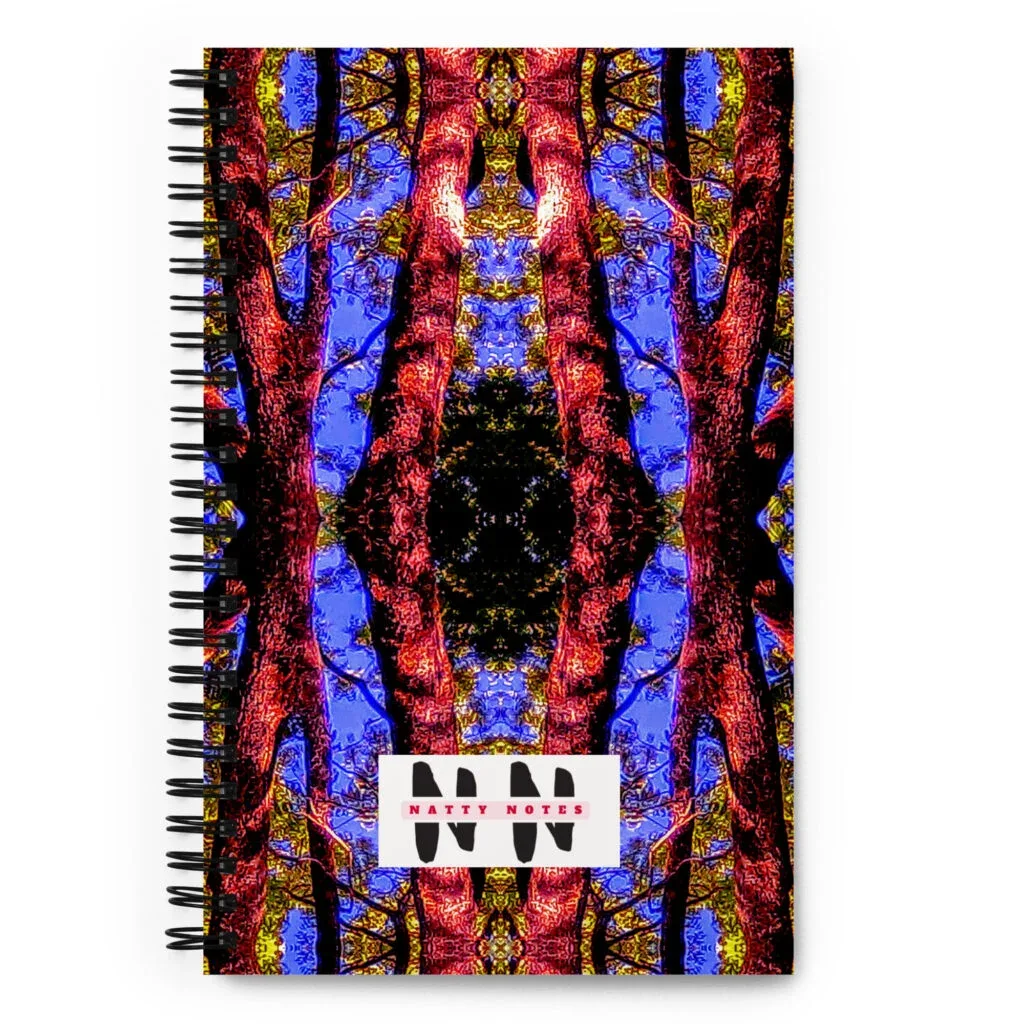 "Natty Notes" Mirrored Blue Skies Green Bushes Print