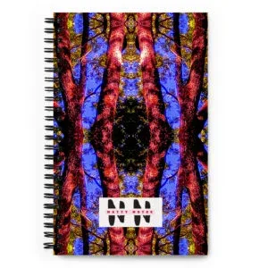 "Natty Notes" Mirrored Blue Skies Green Bushes Print