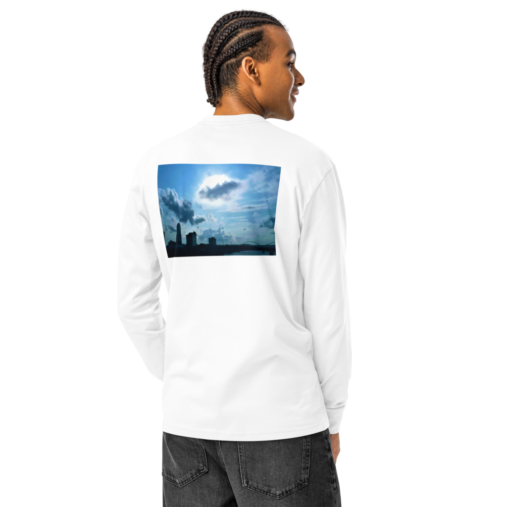 Natty Apparel Downtown Little Rock Men's Heavyweight Long Sleeve t-shirt