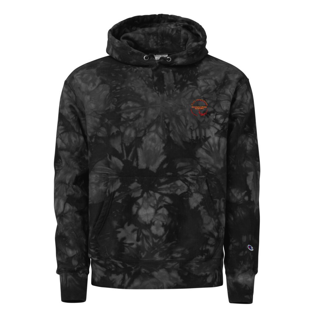 Natty Apparel Unisex Champion Tie-dye Hoodie Black