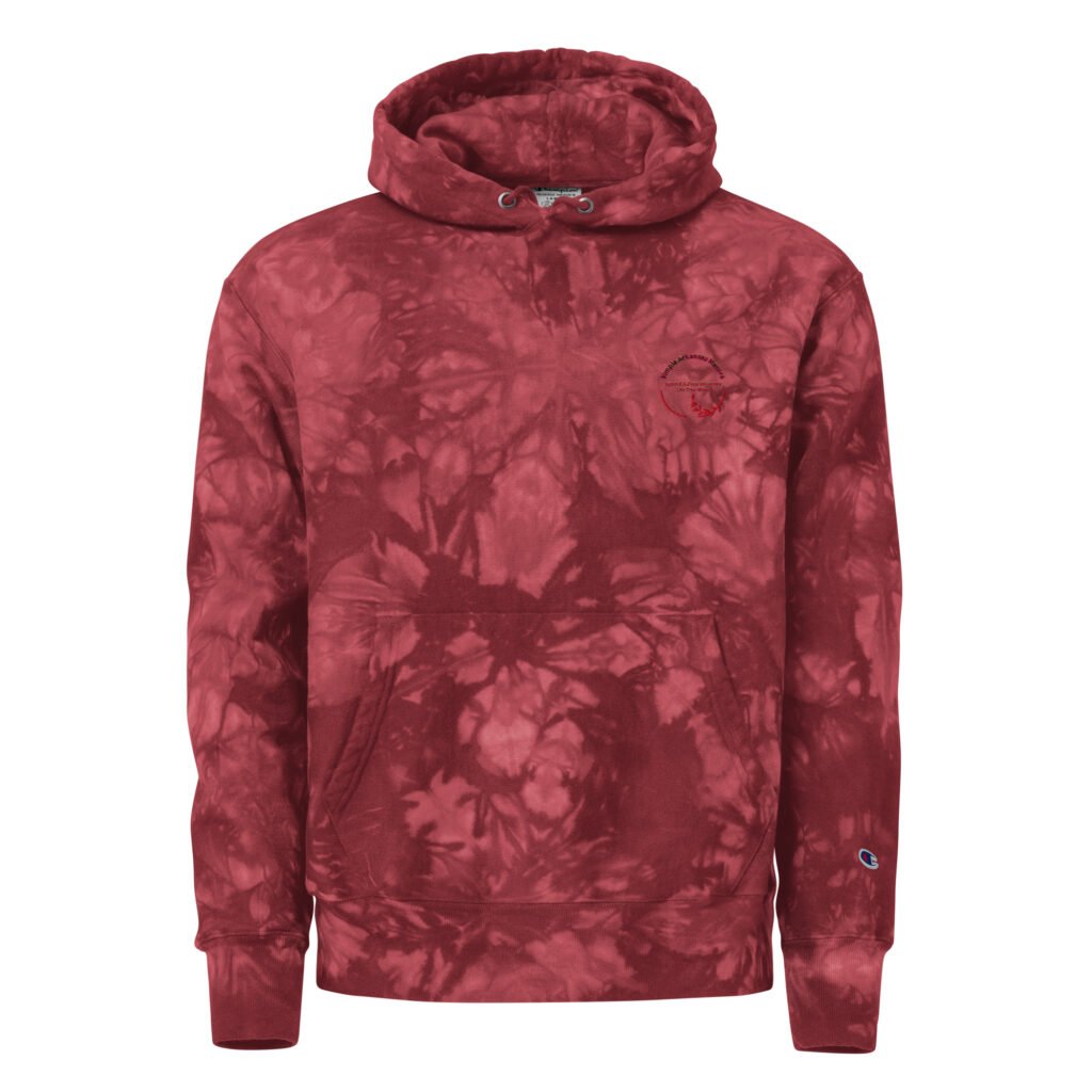 Natty Apparel Unisex Champion Tie-dye Hoodie Mulberry