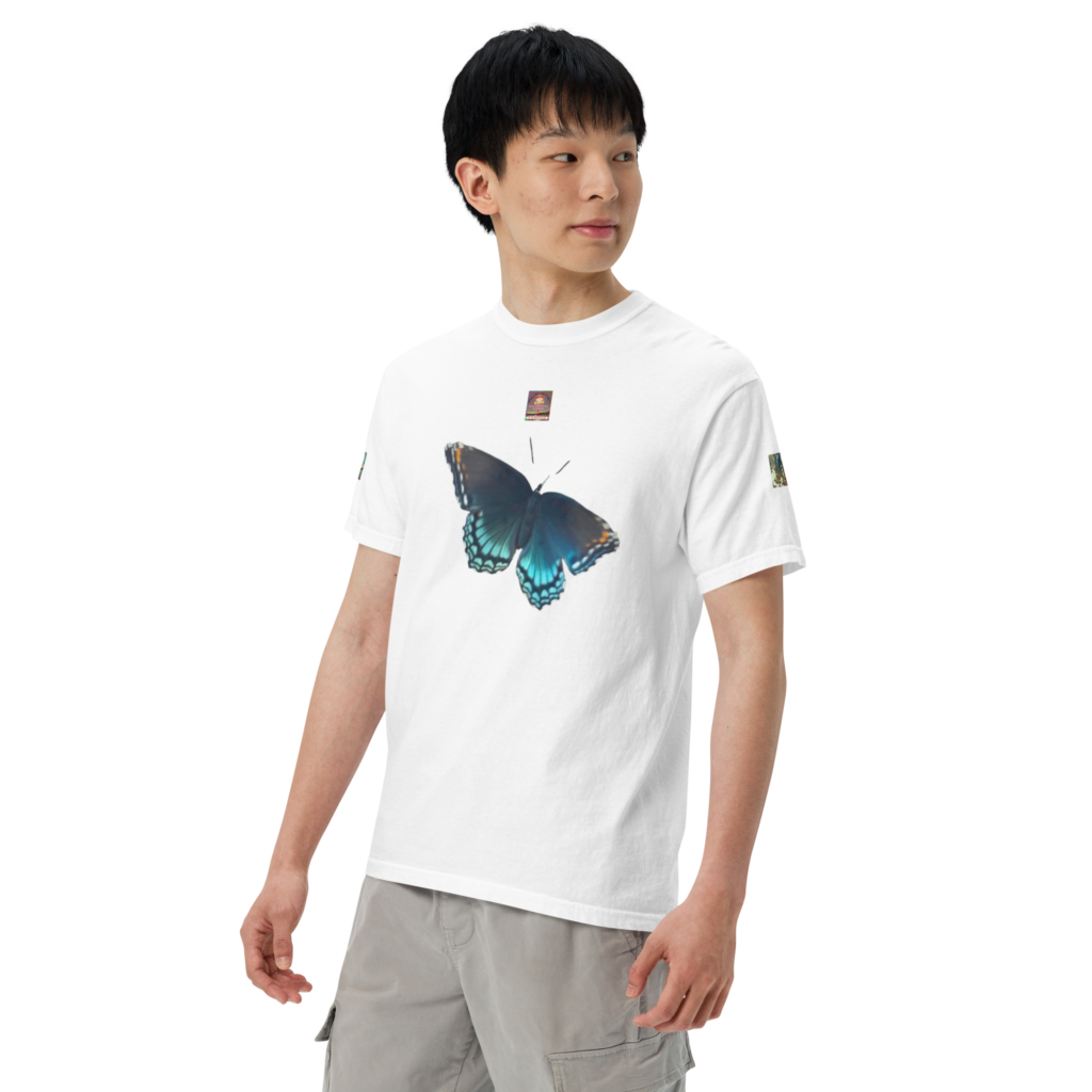 Natty Apparel Arkansas Butterfly Unisex Garment-Dyed Heavyweight T-shirt